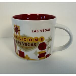 Starbucks Coffee Mug Las Vegas Nevada You Are Here Series 14 Oz Cup
